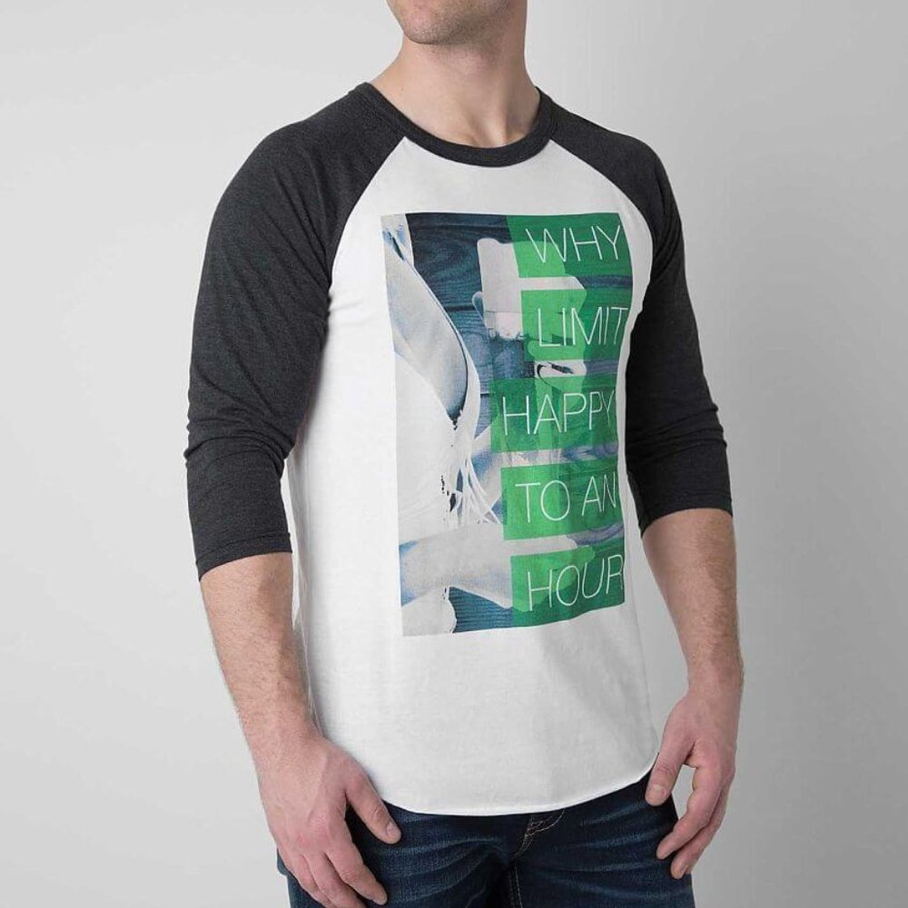 *RARE* 'Happy Hour' Raglan T-Shirt - New, w/tags